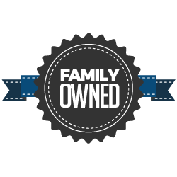 Family owned badge for about us page