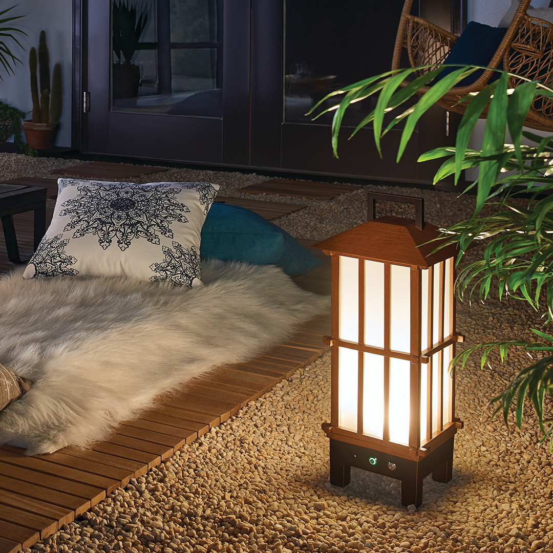A bamboo hanging lantern
