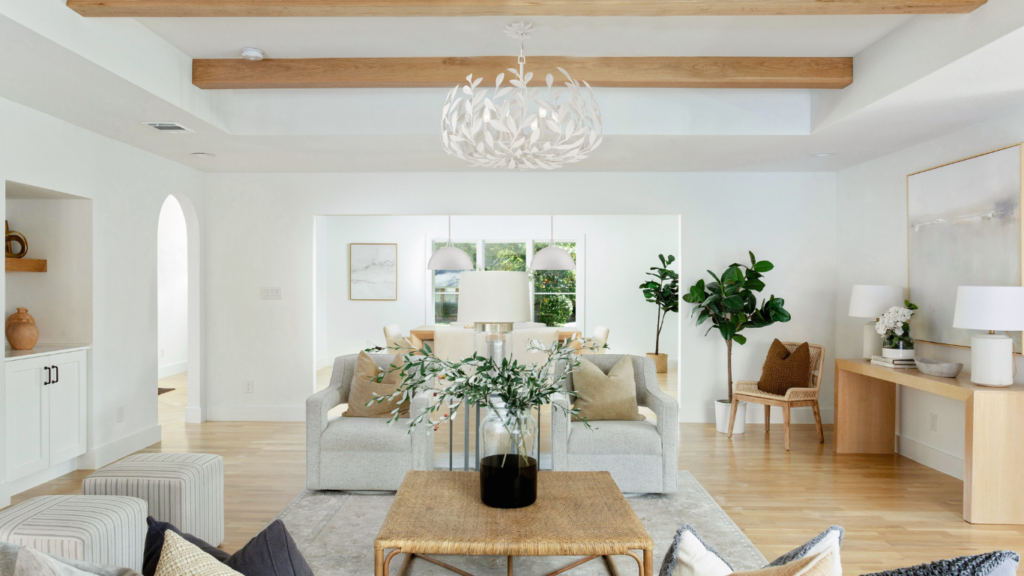 Pretty Chandelier Lighting Fixture in Living room